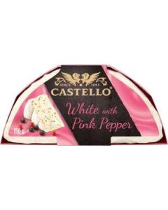 Vitmögelost White Pink Pepper CASTELLO, 150g