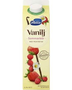 Vaniljyoghurt Klassisk Sommarbär 2,1% VALIO, 1000g