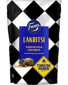 Chocolate/Liquorice Tyrkisk Peber FAZER, 135g