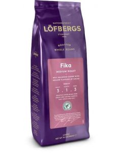 Kaffe Fika Hela Bönor Löfbergs 400g, ganze Bohne