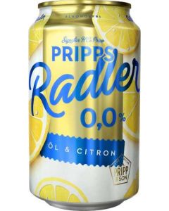 Pripps Radler Öl+ Citron Alkoholfri , 33cl