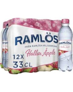 Kolsyrat Vatten Hallon/Äpple RAMLÖSA, 12p/33cl