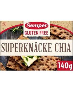 Superknäcke Chia Laktosfri Glutenfri SEMPER, 140g