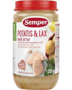 Potatis & Lax Med Örter 1 År SEMPER, 235g