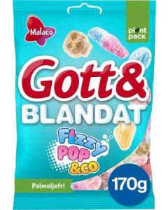 Malaco Gott&Blandat FizzyPop&Co, 170g