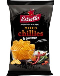 Estrella Mixed Chillies & Sourcream Chips 275g