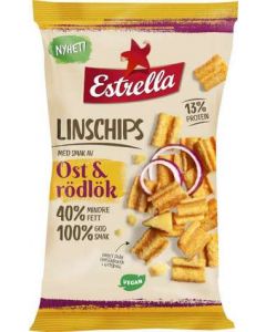 Estrella Linschips Ost & Rödlök, 100g