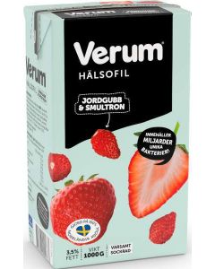 Verum Hälsofil Jordgubb & Smultron 3,5% 1l