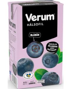 Verum Hälsofil Blåbär 3,5% 1l