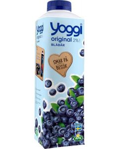 Yoggi Original Blåbär 2% 1l