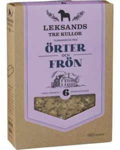 Tunnknäcke Örter/Frön LEKSANDS TRE KULLOR, 180g