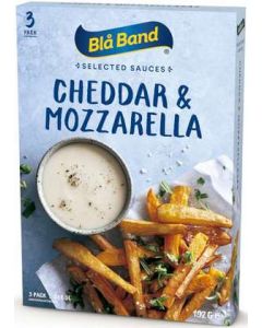 Cheddar & Mozzarellasås BLÅ BAND, 3x3dl