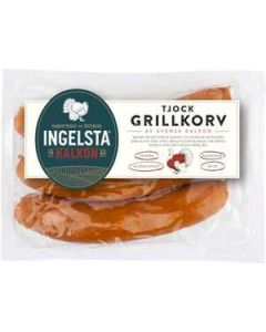 Ingelsta Grillkorv Av Kalkon Tjock 330g