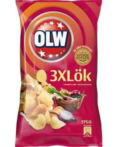 OLW Chips 3XLök 275g