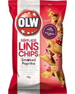 OLW Linschips Smoked Paprika 90g
