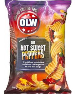 Chips Hot Sweet Peppers OLW, 250g