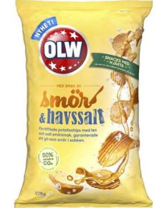 Chips Smör/Havssalt OLW, 275g