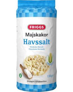 Friggs Majskakor Havssalt 130g