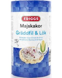 Friggs Majskakor Gräddfil Och Lök 125g