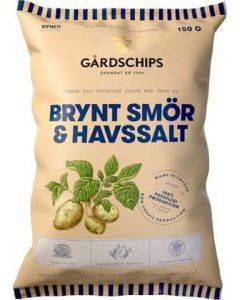 Chips Brynt Smör/Havssalt GÅRDSCHIPS, 150g