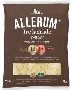 Allerums Triple Cheese-Reibekäse 150g