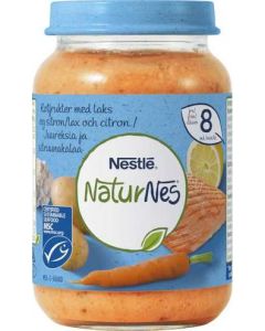 Rotfrukter Med Lax & Citron 8 Mån NATURNES, 190g