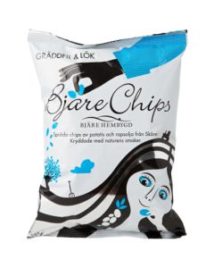 Chips Gräddfil & Lök 200g Bjäre Chips