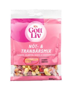 Nöt & Tranbärsmix 300g ICA Gott liv