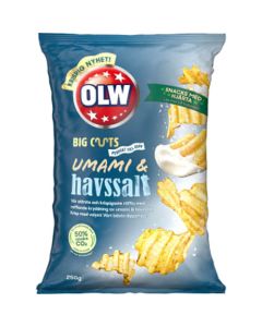 Chips Big Cuts Umami & Havssalt 250g OLW