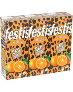 Festis Fruktdryck Apelsin Ekologisk 20cl 3-p 