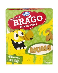 Bokstavskex 160g Brago