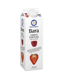 Skånemejerier Yoghurt Bara Frukt & Bär Hallon & Jordgubb 1kg 