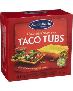 Taco tubs 8-p 145g Santa Maria