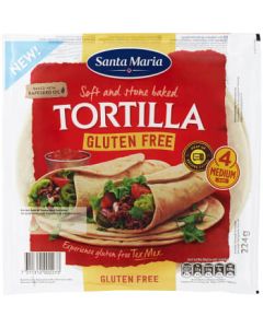 Tortilla Glutenfri 4-p 224g Santa Maria