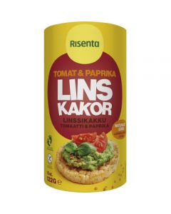 Linskakor Tomat & Paprika Glutenfri 122g Risenta