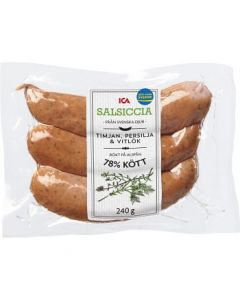 ICA Salsiccia 78% kötthalt 240g