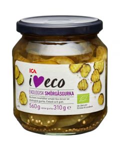 Gammaldags gurka Skivad Ekologisk 360g ICA I love eco