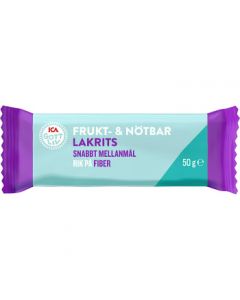 Frukt- & nötbar Lakrits 50g ICA Gott Liv