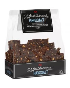 ICA Rågbrödssnacks Havssalt 130g