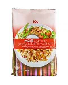 ICA Müsli Mix Crunchy Jordgubb & Yoghurt 500g