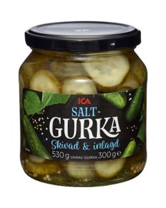 Saltgurka skivad 530g ICA