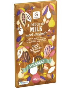 Garant A Touch of Milk mörkchoklad 55% Kakao, 100g