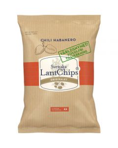 Svenska Lantchips Chili Habanero 200g