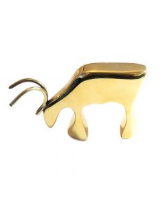 Rentierfigur aus Messing