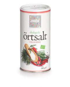 ÖRTSALT CHILI & HERBS, 200g, ekologisk