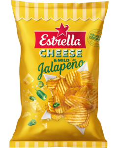 Potatischips Cheese & Jalapeño 275g Estrella