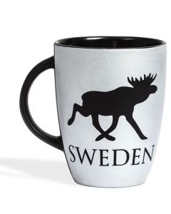 Tasse Sweden-Elch silbergrau