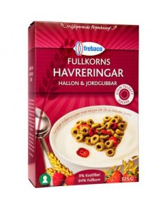 Frebaco Fullkornhavreringar Hallon & Jordgubbar