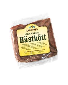 Hästkött Granrökt Gustafskorv. 100G