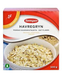 Semper Havregryn - Haferflocken, glutenfrei, 500g
